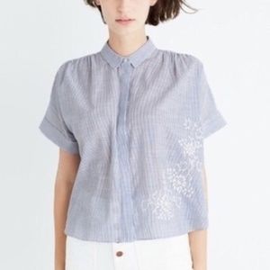 Madewell Striped Collared Shirt